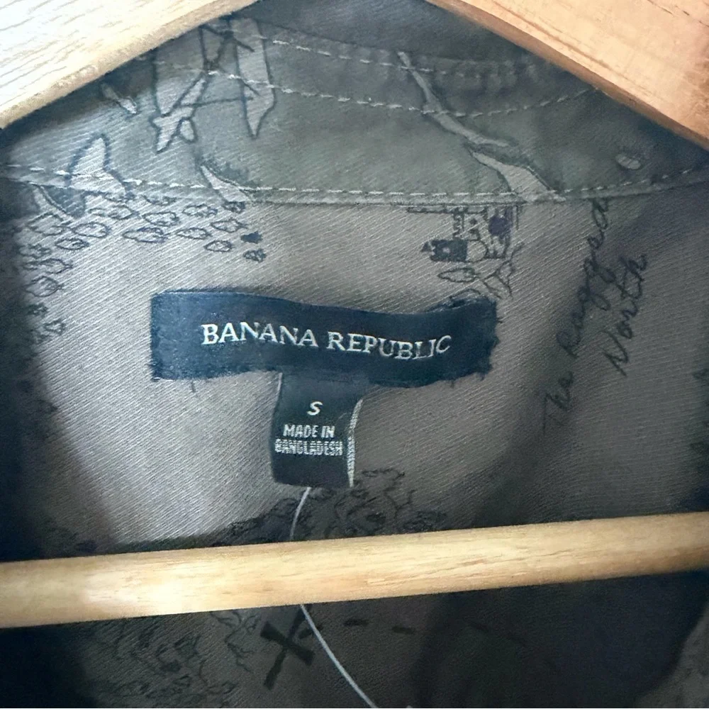 Banana Republic Safari Utility Shirt Jacket Dress Small NWOT - Picture 12 of 13